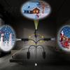 Holiday Gift for Bedroom USB Power Projector Night Light, 360 Degree Flexible Neck, Christmas LED Dynamic Projection Lamp Light Indoor Ceiling, Wall,