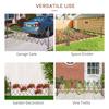 Expanding Trellis Fence, Freestanding Movable Fence, Foldable Garden Screen Panel, 300 X 103.5 Cm, Dark Brown