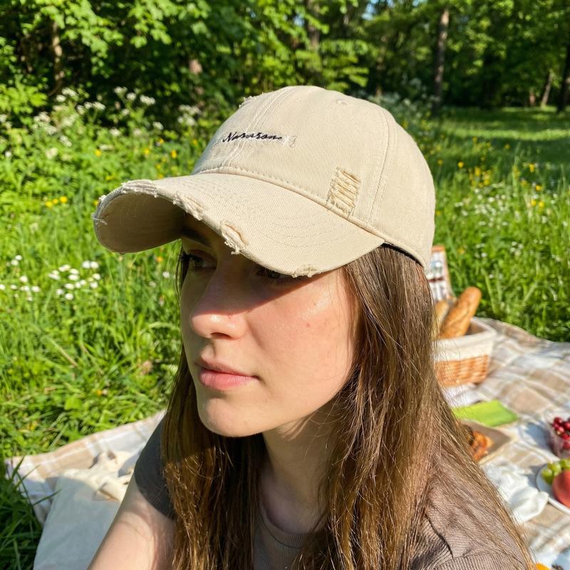 Embroidered Soft Top Baseball Cap for Unisex Sunshade Cap