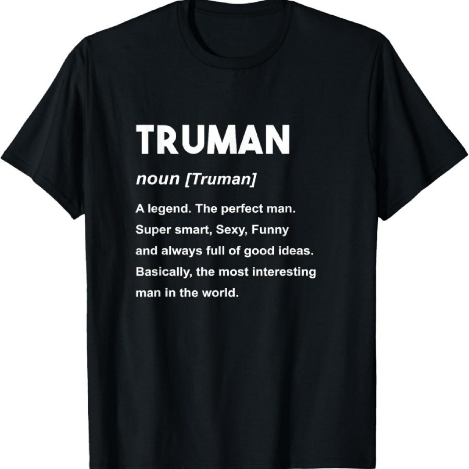 Truman Name Shirt Truman T-Shirt XXXXXL чёрный