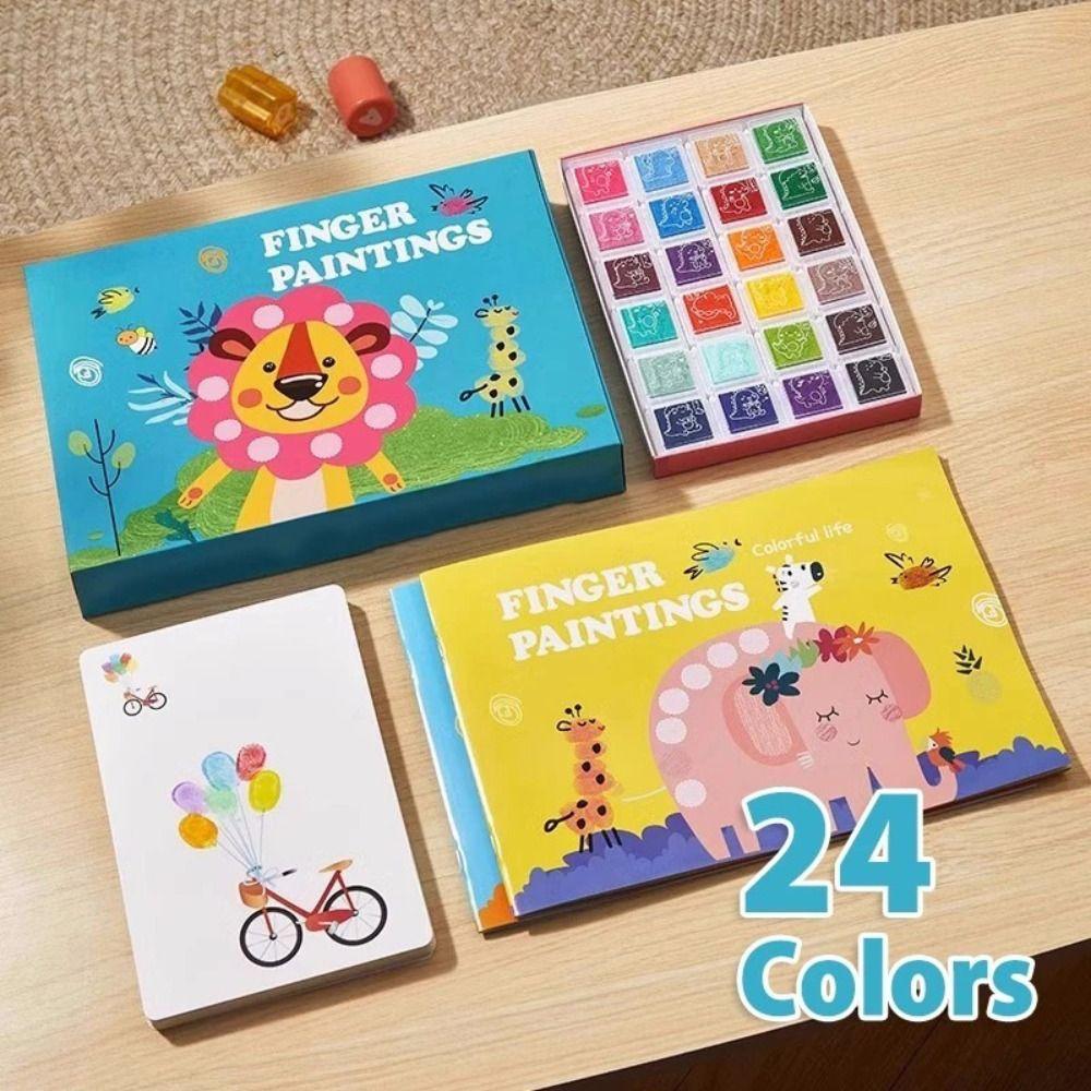 Creative Finger Art Drawing Book Cartoon Animal Graffiti Drawing Toys Art Designer