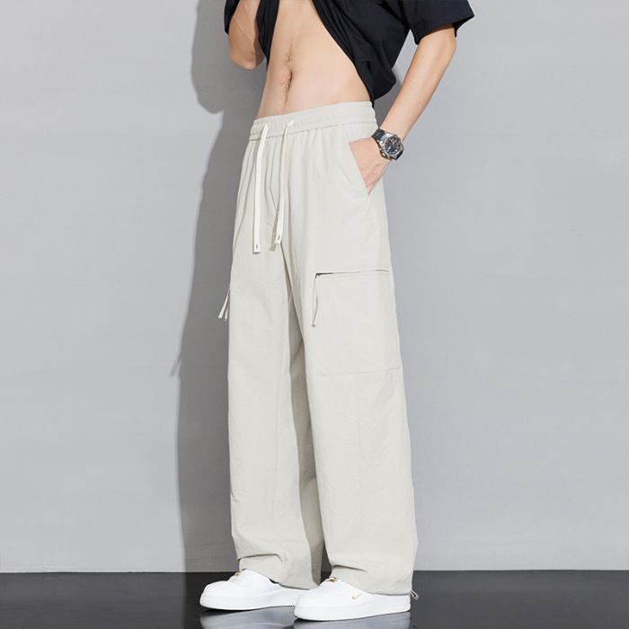 Gedijie Men's Loose Straight Work Pants