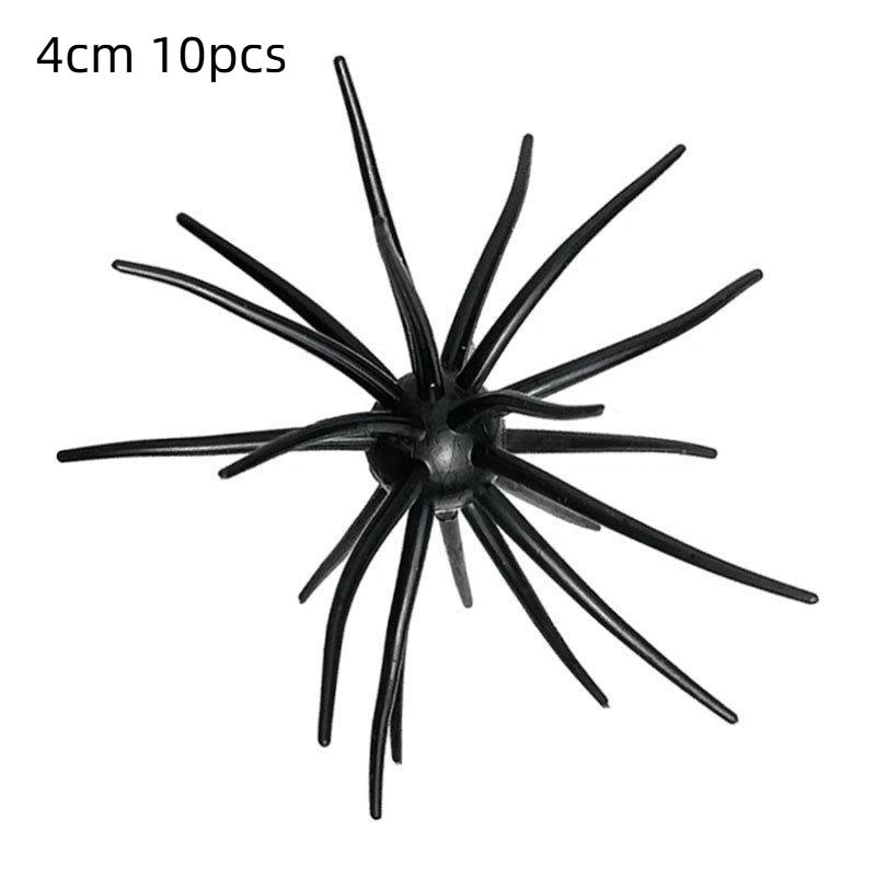 10Pcs TPE Sea Urchin Fishing Lures 4/7cm Soft Silicone Lifelike Baits for Saltwater Bream Offshore Fishing