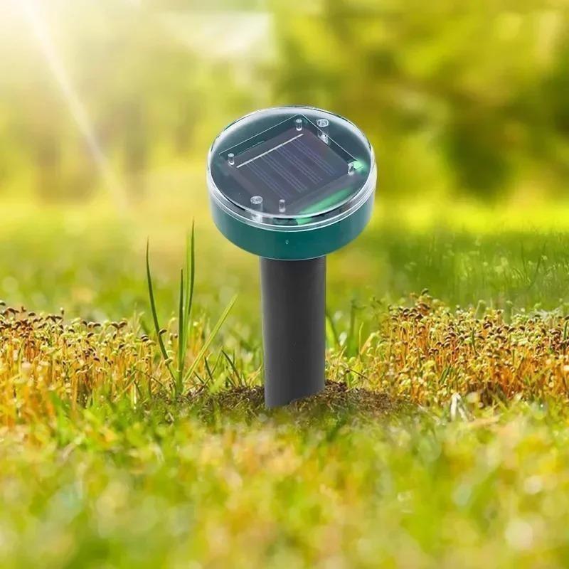 1/2/4PCS Solar Powered Ultrasonic Sonic Mole Pest Rodent Repeller Repellent Yard Outdoor Lamp Backyard Farmland Mouse Repeller