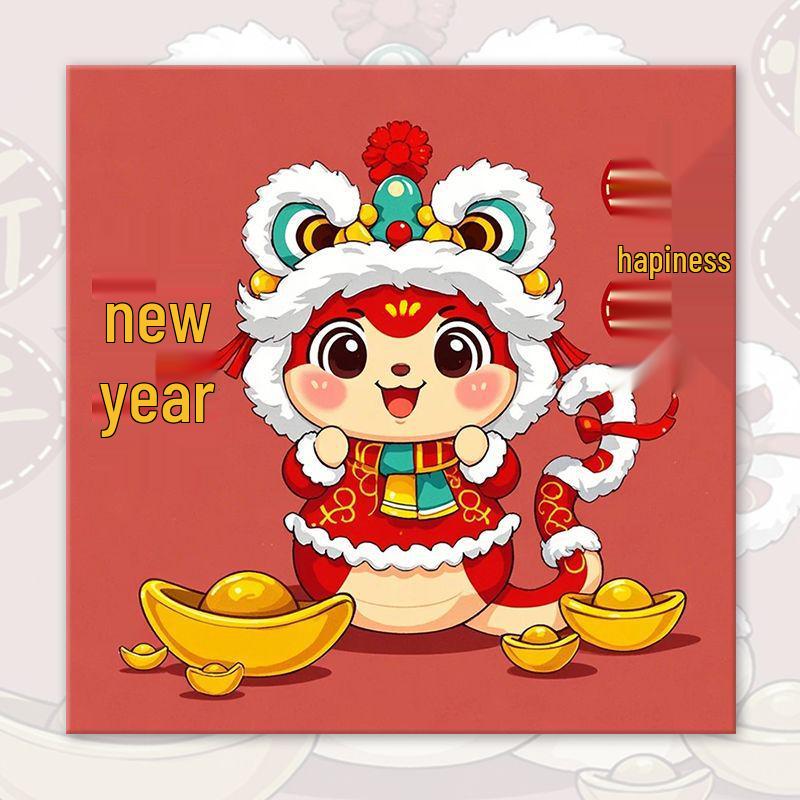 2025 Year of the Snake DIY Hand-Painted Acrylic Decompression Painting Kit
