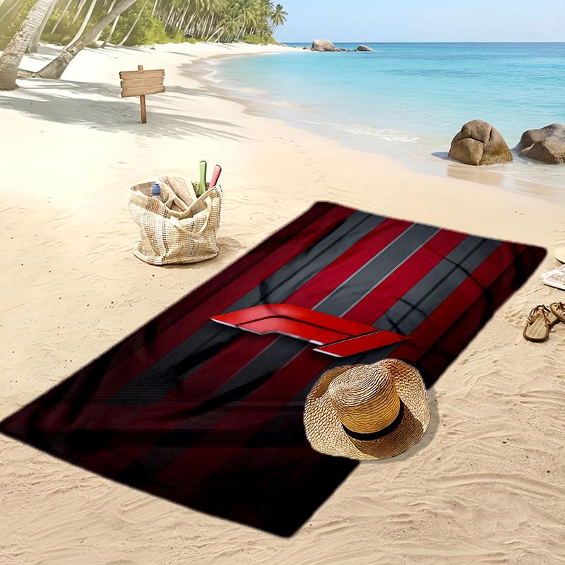 Asciugamano da Spiaggia Stampa F1 Morbido Portatile Asciugatura Rapida?Asciugamano Asciutto Per Piscina Vacanza Estiva Sport all'Aperto