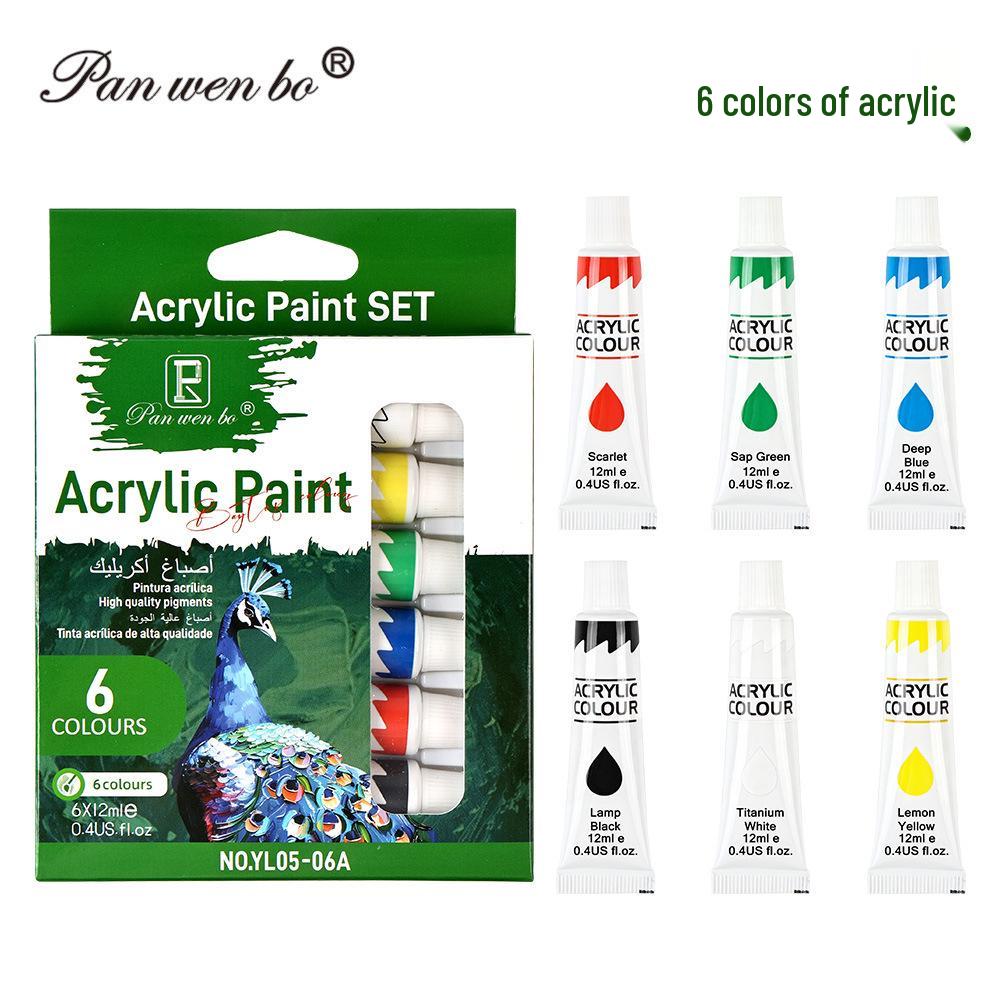 25ml Acrylic Paint Set for Textiles, Glass, and Watercolor Art Projects