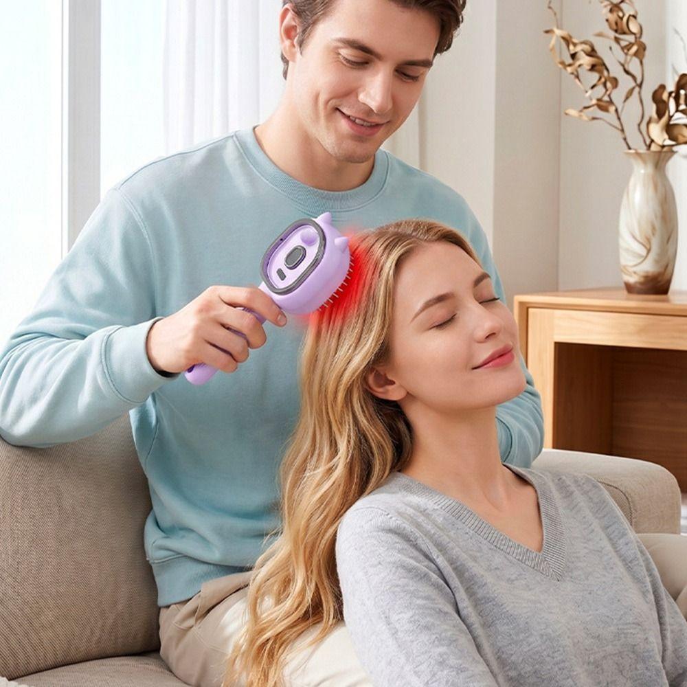 Spazzola Massaggiante Ricaricabile per Cuoio Capelluto con Funzione Spray Pettine per la Cura dei Capelli Nuova Spazzola Elettrica a Vapore