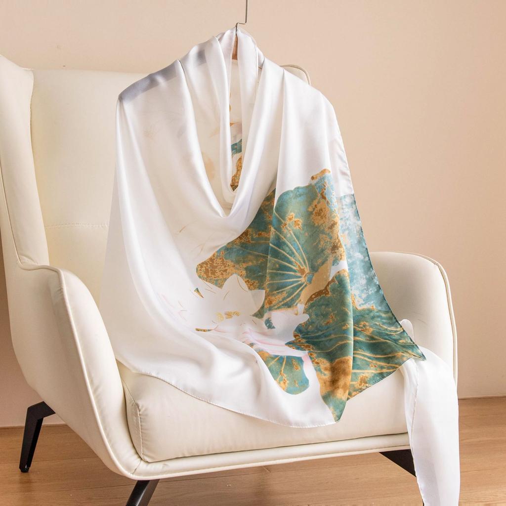 Summer Shawl Scarf Long Strip Sun Protection Versatile Fashion Women's Scarf for Outerwear