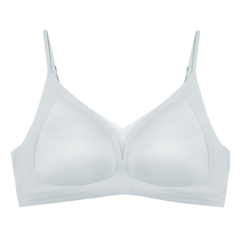 French Triangle Cup Water Light Muscle Foundation Skin Gathering No Steel Rim Ultra-thin Sexy Chest Traceless Bra