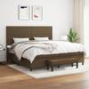 3136704 vidaXL Divan Bed with Mattress Dark Brown 200x200 Cm