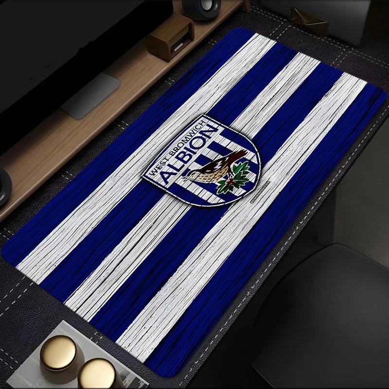 Tappetino per Mouse Bromwich Albion, Base in Gomma, Tappetino per Mouse per Giocatori e Uso Ufficio, Scrivania da Gioco, Tappetino Facile da Pulire Regali di Natale per Fan