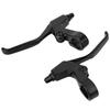 1 Pair of Mountain Bike Brake Levers, Folding Mountain Bike Extension Brake Levers, Long Handle Brake Levers (Black)