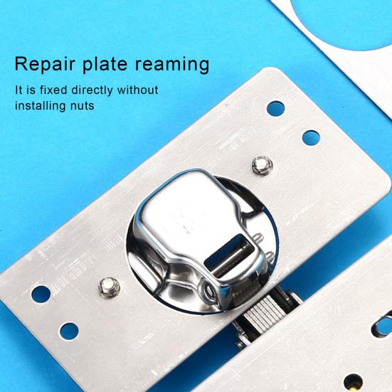 Hinge Repair Plate Rust-Resistant Multi-Hole Easy Installation Stainless Steel Flat Fixing Brace Bracket