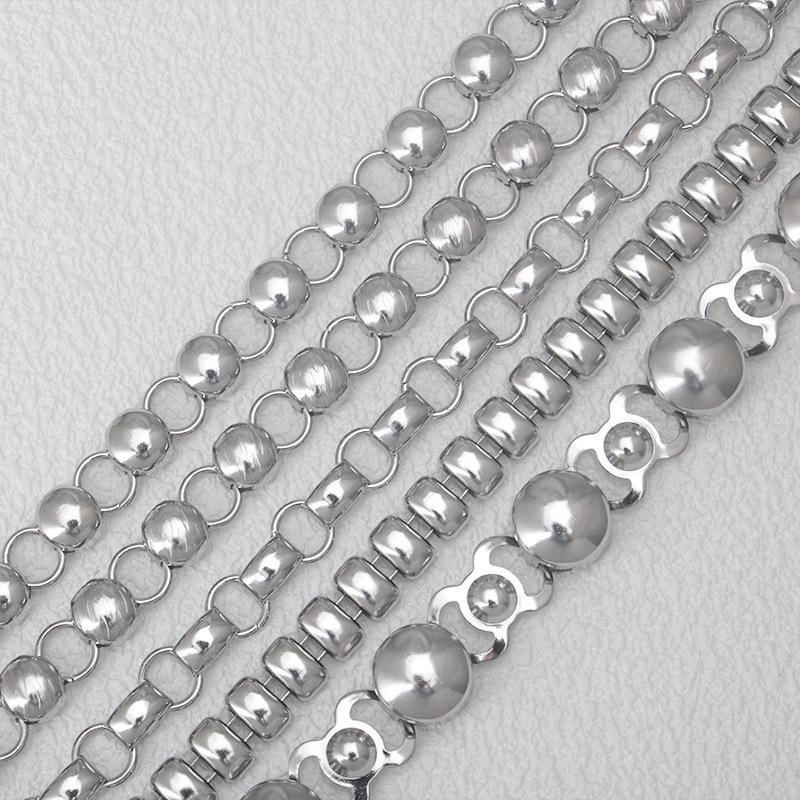 Handmade DIY Stainless Steel Necklace Bracelet Clavicle Chain Accessories