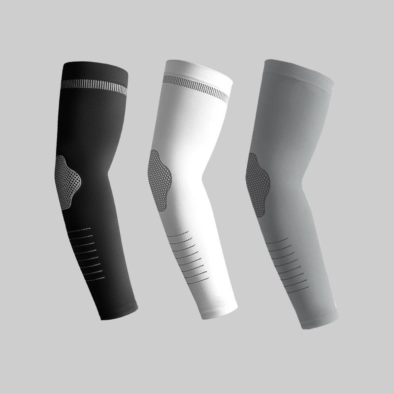 Manchons de Glace Homme Protection Solaire Et Protection UV Manches Longues Amples Été Sports Cyclisme Haute Élasticité Soie Glacée Manchons de Coude