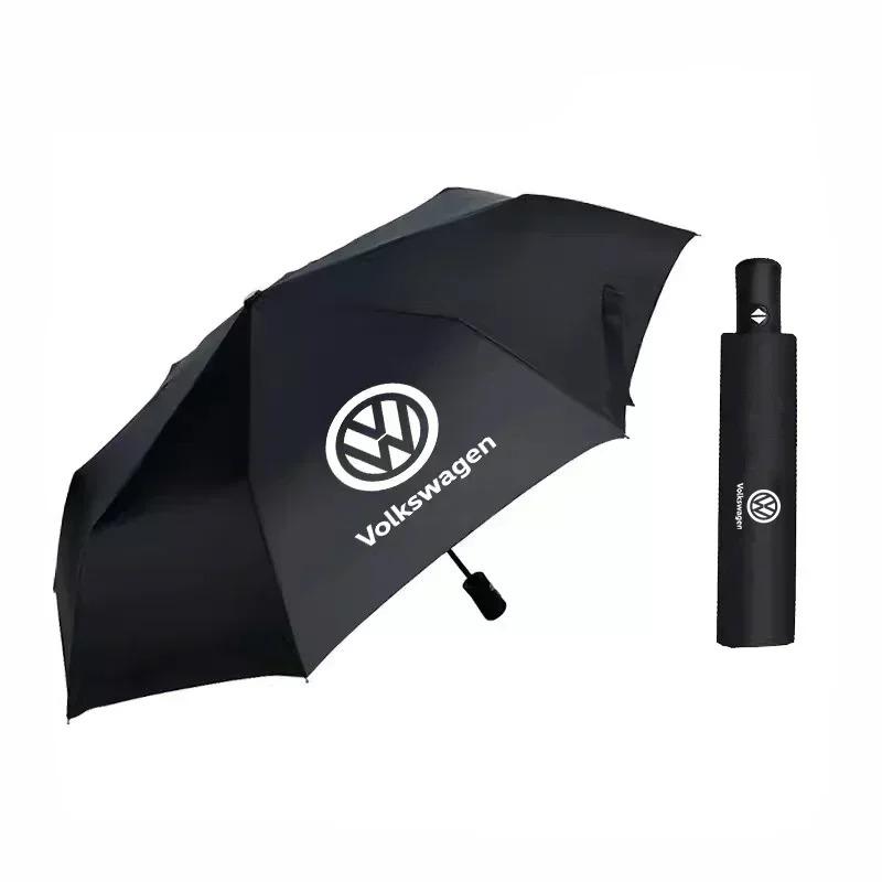 CGLWZ1 Car Automatic Folding Umbrella Portable Sunshade For VW GTI Polo Golf Passat Tiguan Arteon Touareg Taigo CC Jetta Beetle Sharan