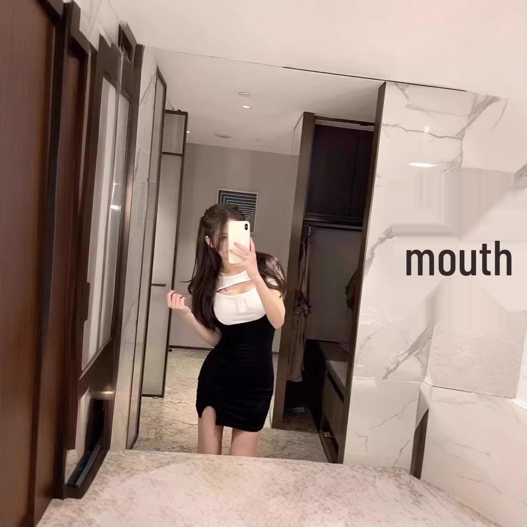 

2024 Летний комплект из двух частей для острой девушки: Сексуальное облегающее платье-майка и футболка с короткими рукавами XL