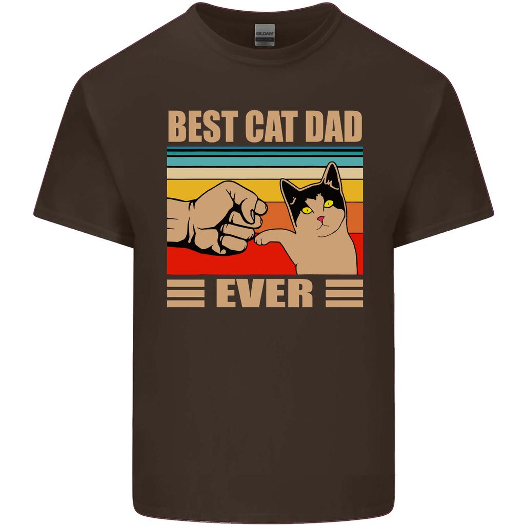 Best Cat Dad Ever Funny Fathers Day Unisexs Light Cotton TShirt