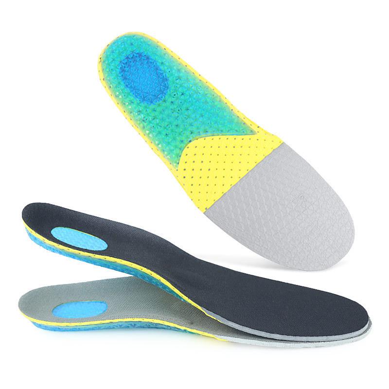 Gel Shock-Absorbing Silicone Sports Insole for Pressure Relief in Running and Basketball Shoes