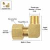 External Thread Compression Tube Fitting 90 Degree Male Elbow Connector Easy Install Tube Elbow