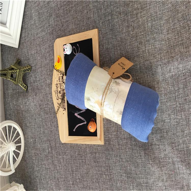 Korean Four Seasons Cotton Linen Women's Scarf: Solid Color Literary Shawl & Extra Long Beach Silk Scarf