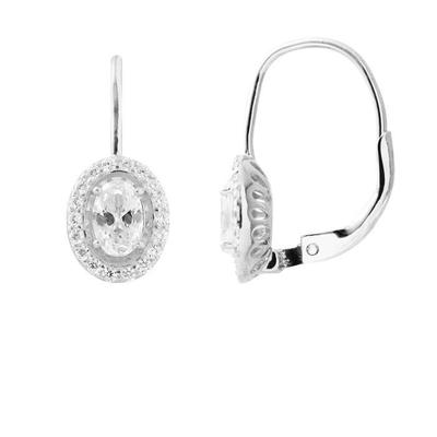 LOVA LOLA VAN DER KEEN - Emerald Earrings - Stroller System - Synthetic Diamond - Sterling Silver 925 Thousandths - Bijo