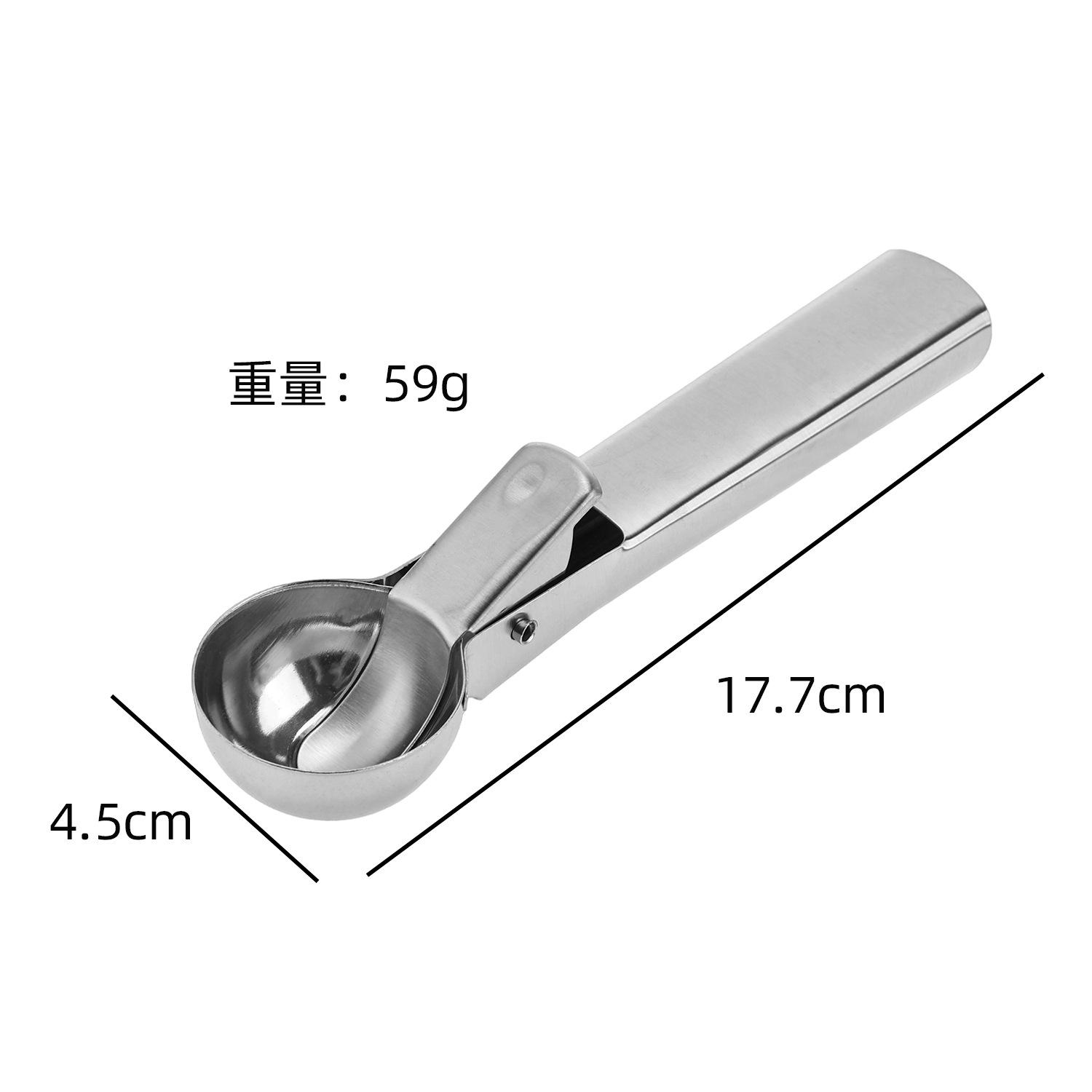 

Small Ice Cream Scoop Durable Stainless Steel Handle Ergonomic Design for Easy Scooping and Serving Kitchen Tool One Size