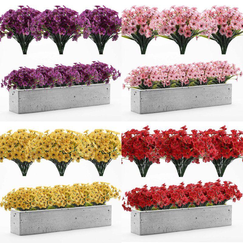 Multicolor Artificial Flowers For Outdoor Garden Porch Decor