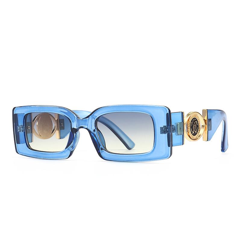 Luxury Ins Fashion Women Sunglasses Multi Color Square Tiny Ladies Shades Marble Designer Glasses