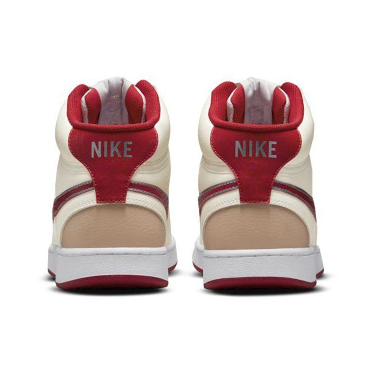 Nike Court Vision Mid Top Sneakers White/Red DQ4977-161