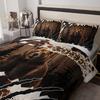 Brown Bear Bedding Set Duvet Cover Set Quilt Cover With Pillowcase For Bedroom Decor Birthday Gift Halloween Christmas Gift