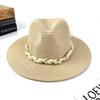 Spring And Summer New Sunshade Straw Hat Women'S European And American Style Fashion Streamer Top Hat Outdoor Sunscreen Versatile Hat