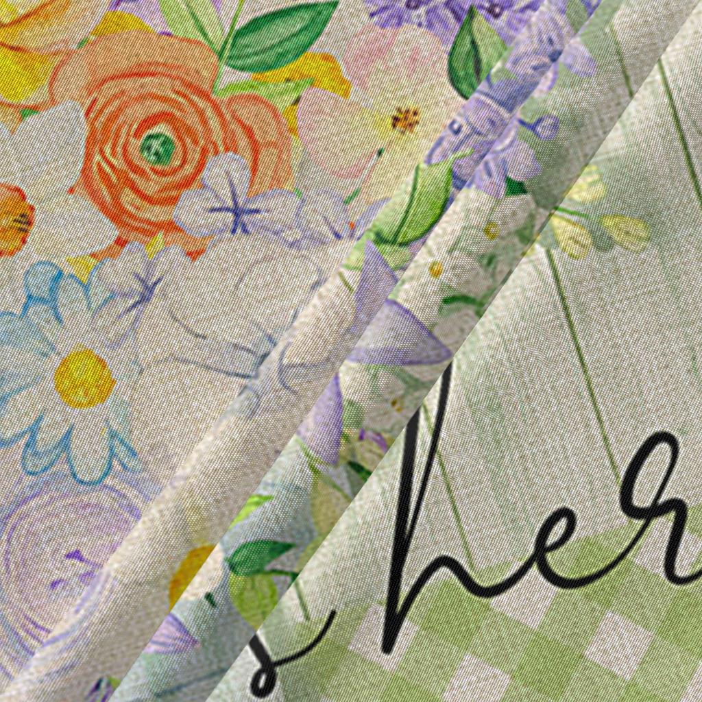 Frühling Blumen Aquarell Plaid Runde Tischdecke Wasserdichte Tisch Abdeckung Für Hochzeit Party Dekoration Esstisch Abdeckung