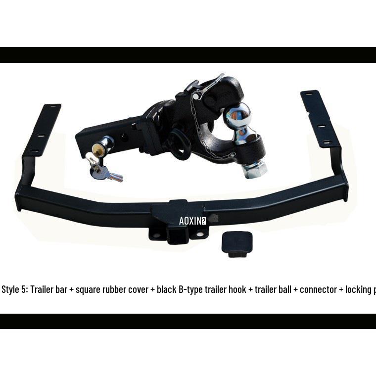 Compatible Tow Hook and Tow Bar for 07-25 Toyota Highlander, Rogue, Wildlander.