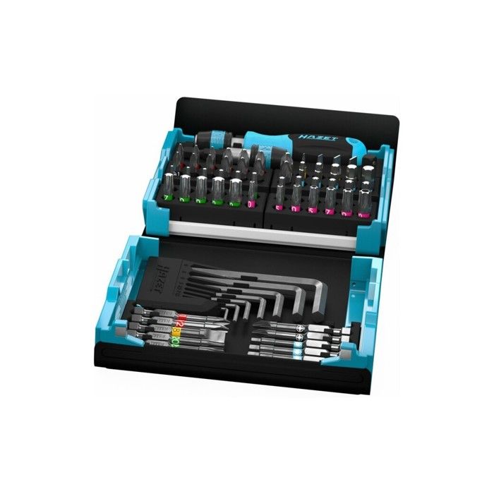 Jeu d'embouts - HAZET - 69 pcs - Torx - Compact - Outils pliables