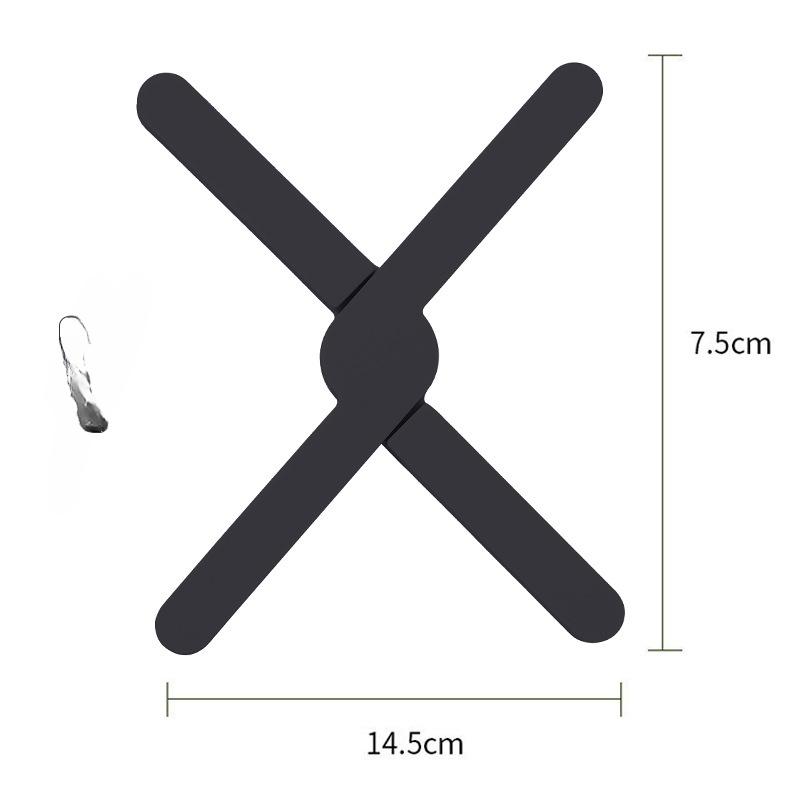 

Пищевой силиконовый складной изоляционный коврик для стола Коврик для поддона Коврик для тарелки 20*8CM чёрный