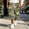 Men's Camouflage Cargo Shorts with Drawstring Waist - Casual Multi-Pocket Shorts for Outdoor Adventures