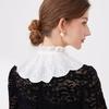 Removable Women Fake Collar Lace Detachable Collar Vintage Embroidered Ruffle Collar  Fashion