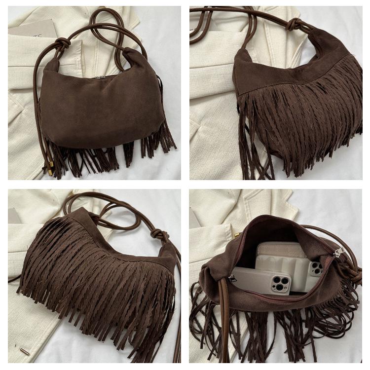 Bohemian Fringe Crossbody Bag - 2023 Winter Collection for Women