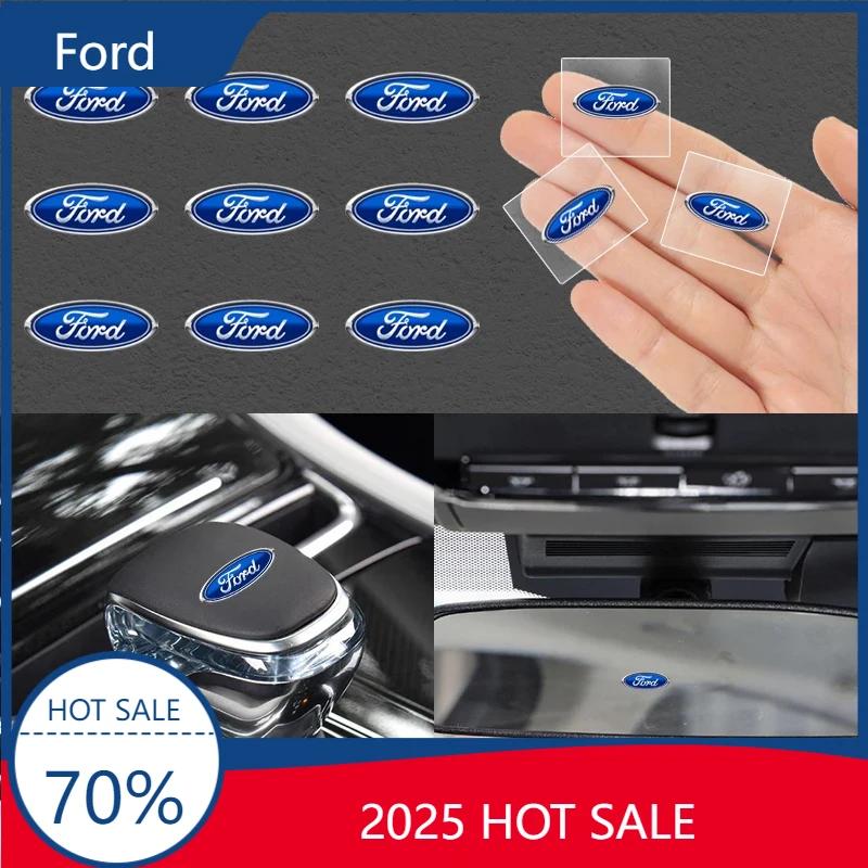 2025 Hot For Ford Car Interior Sticker Central control Decals Emblem Badge Car Styling For Ford Focus ST Ranger Mondeo Kugo Ecos