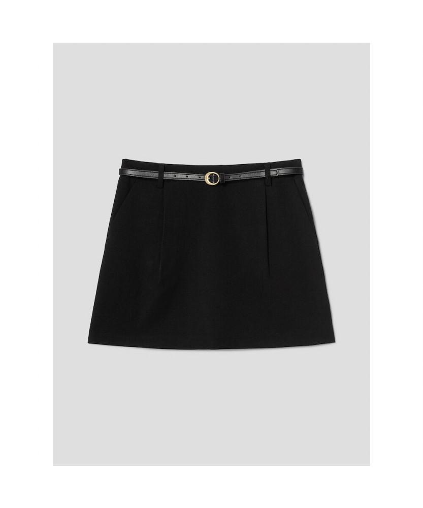 8SECONDS Belted Mini Skirt Black