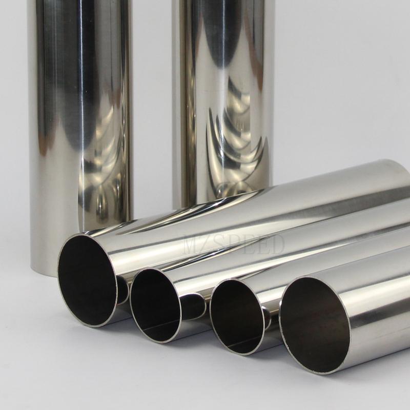 Car Exhaust Pipe Muffler Connection Wall Thickness 1.2mm 304 Stainless Steel Pipe Outer Diameter 32/38/51/63/76/89mm Steel Pipe