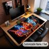 Music Guitar Theme Custom Mouse Pad Personalized With Name Text Customized Desk Mat For Office Home Decor