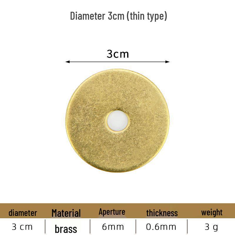 Rondelle Plate en Laiton Vintage avec Poignée Irrégulière et Plaque de Base pour Décoration de Meubles Classiques