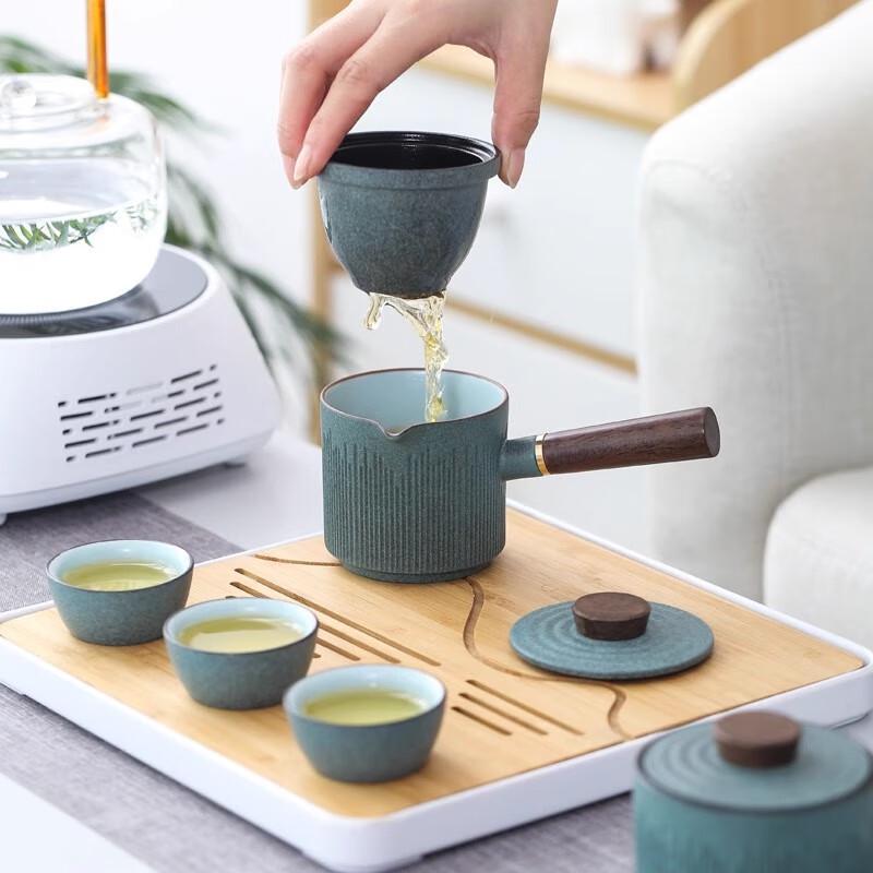 Taozhi Portable Ceramic Travel Tea Set