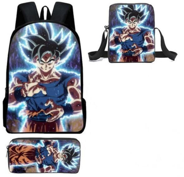 Dragon Ball Z Backpack Set With Waterproof Oxford Cloth For School Kids