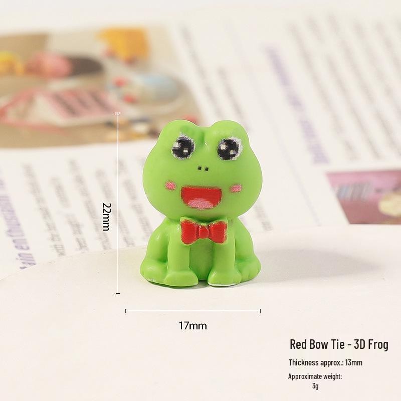 3D Harz Cartoon Frosch Ornament: Süße & Lustige Figur für Auto- oder Bürodekoration