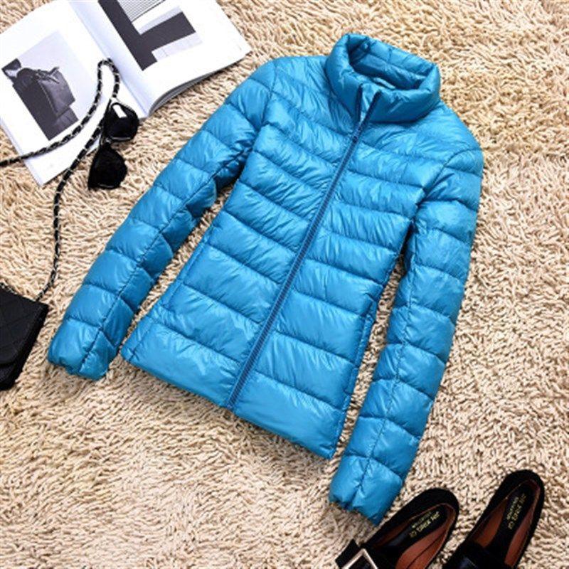 90% Ultra-light Plus Size Thin Down Jacket Women 2020 Autumn
