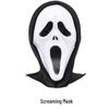 Strašidelná halloweenská maska lebky a sada zombie rukavic